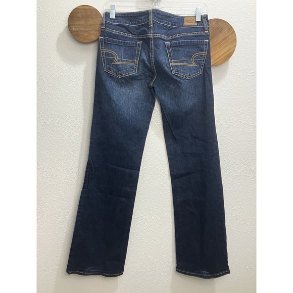 American Eagle Favorite Boyfriend Blue Denim Jeans Pants Woman's Size 4 - Picture 3 of 6